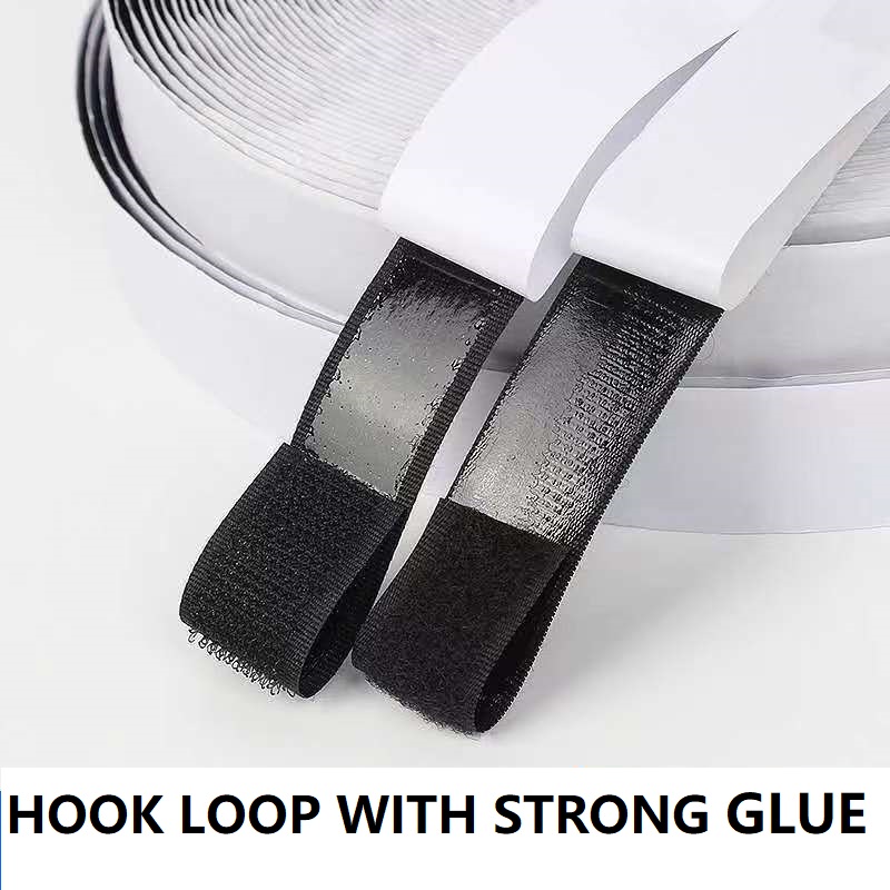 Super Strong Acrylic Adhesive Stickers Self Adhesive Fasteners Hook And Loop Tape Roll